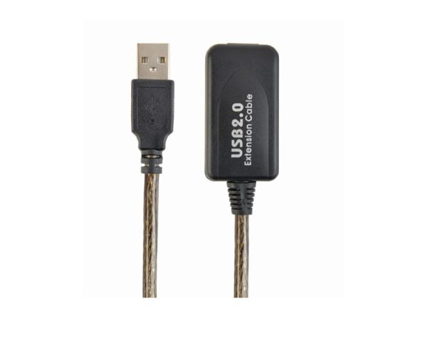 Cable: Gembird UAE-01-5M Active USB 2.0 extension cable 5m black
