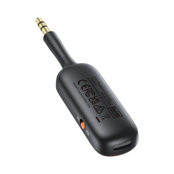 B1111A01, UNITEK, Bluetooth Adapter, 2-in-1 Bluetooth 5.3 Transmitter/Receiver, up to 10 m, latency 40ms, charge up to 10