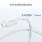 C14141AWH01-1M, UNITEK, 1M, 100W Magnetic USB-C Charging Cable, White.