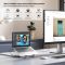 D1137A, UNITEK, Laptop Stand, Foldable, with Docking Station- 2*USB-A+USB-C 5Gbps+HDMI 4K+SD/Micro SD+PD 100W), Space Grey.