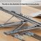 D1137A, UNITEK, Laptop Stand, Foldable, with Docking Station- 2*USB-A+USB-C 5Gbps+HDMI 4K+SD/Micro SD+PD 100W), Space Grey.