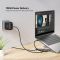 D1137A, UNITEK, Laptop Stand, Foldable, with Docking Station- 2*USB-A+USB-C 5Gbps+HDMI 4K+SD/Micro SD+PD 100W), Space Grey.