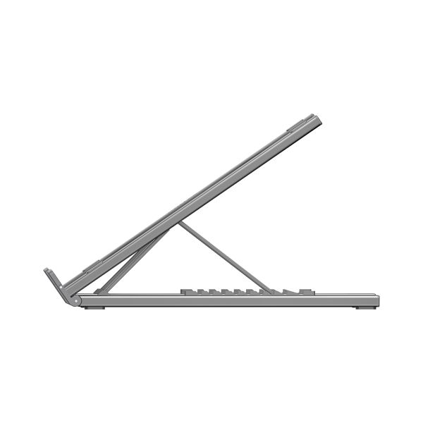 D1137A, UNITEK, Laptop Stand, Foldable, with Docking Station- 2*USB-A+USB-C 5Gbps+HDMI 4K+SD/Micro SD+PD 100W), Space Grey.