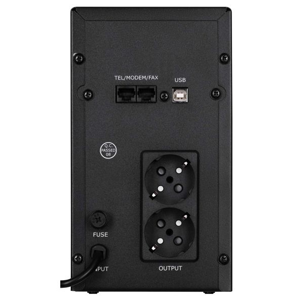 2E DD2000, 2000VA/1200W, LCD, USB, 2xSchuko