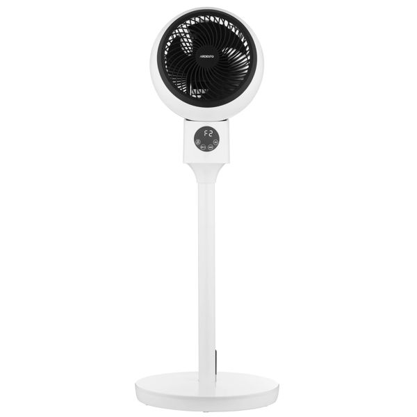 ARDESTO Floor fan, 50Вт, remote control, display, black and white