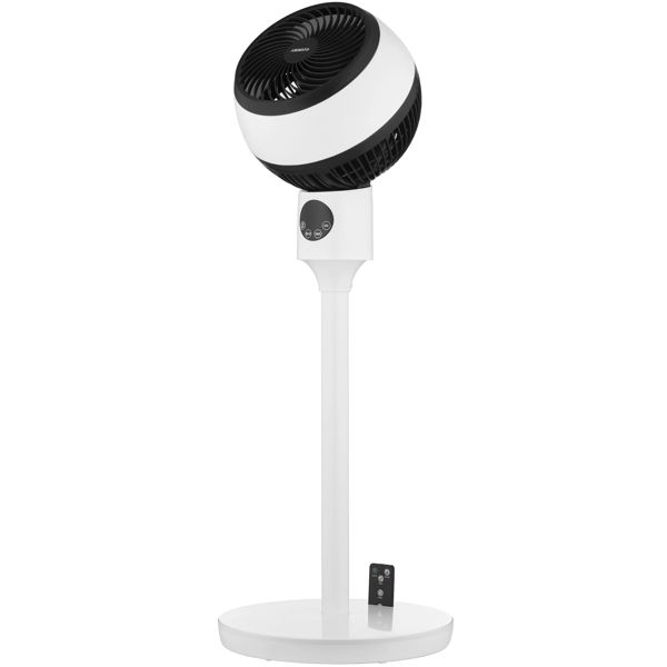 ARDESTO Floor fan, 50Вт, remote control, display, black and white