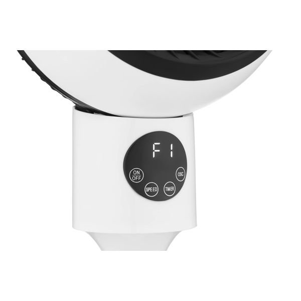 ARDESTO Floor fan, 50Вт, remote control, display, black and white