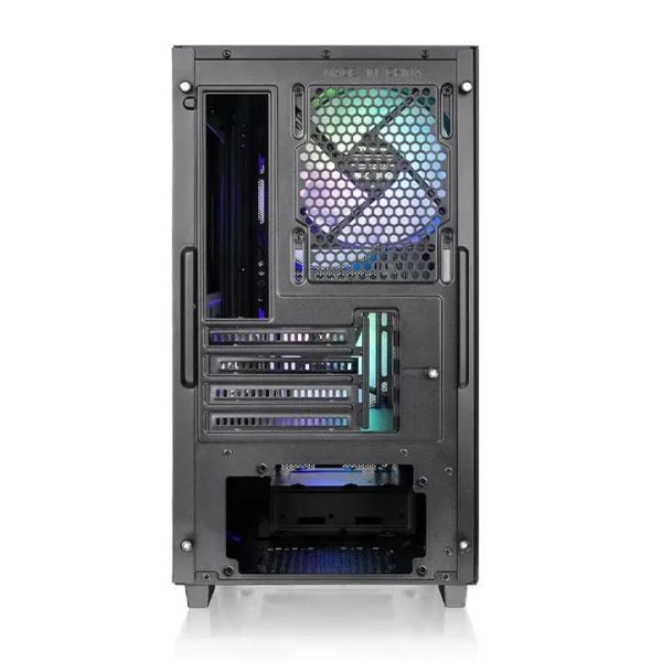 Versa H16 TG ARGB, THERMALTAKE, CASE, Black, mATX, 3x120mm ARGB Fans, AIO 280mm, air 175mm, GPU 330mm, 2x3.5”, USB 3.0x2, US