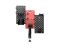 Gaming Rack: Vertex VX-GPB-02R VX-3PB-03B 3-Piece Desk Mounted Rotating Pegboard Black/Red