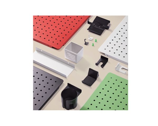 Gaming Shelf: Vertex VX-GPB-02R Gaming Clamp-on Desk Pegboard Red