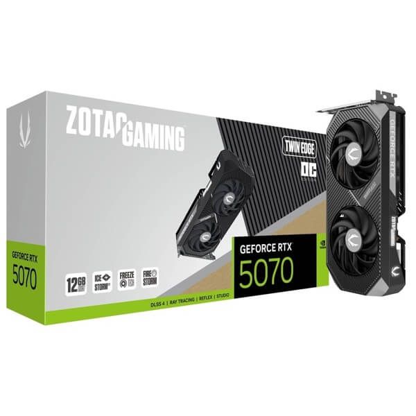 ZOTAC Graphic Adapter GeForce RTX 5070 12GB GDDR7 Twin Edge OC