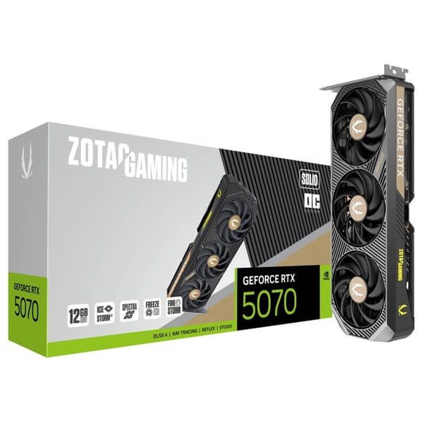 ZOTAC Graphic Adapter GeForce RTX 5070 12GB GDDR7 SOLID OC