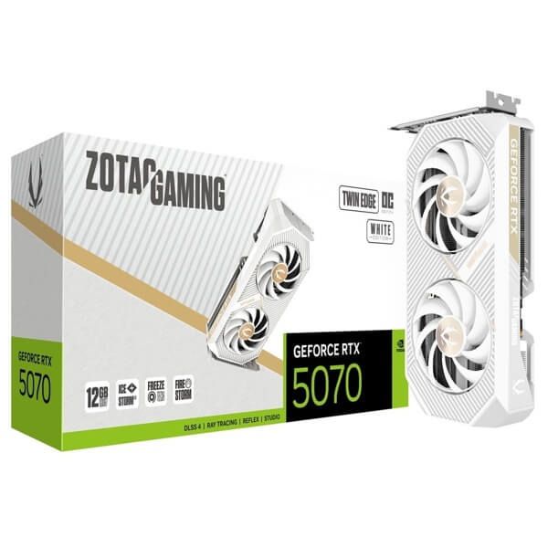 ZOTAC Graphic Adapter GeForce RTX 5070 12GB GDDR7 Twin Edge OC White Edition білий