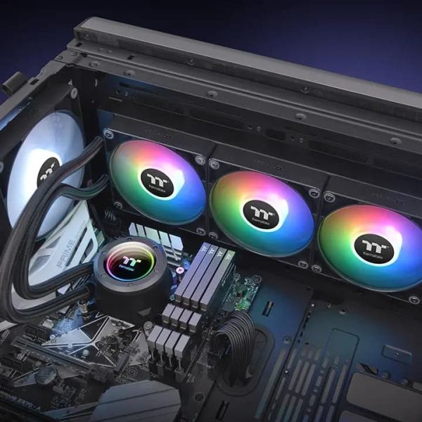 TH360 V2 ARGB, ThermalTake, Black Liquid Cooler System, 120 ARGB Fan *3, PWM500~2000RPM, CL-W362-PL12SW-A