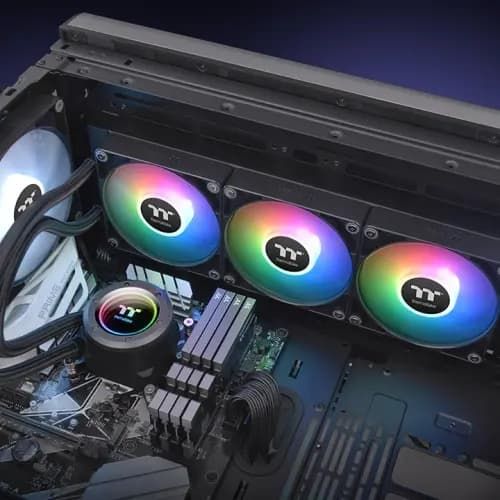 TH420 V2 ARGB Sync All-In-One Liquid Cooler, ThermalTake Liquid Cooler, PWM 1500~3300 RPM, 12 V &amp; 5V, LGA 2066/2011/1851/17