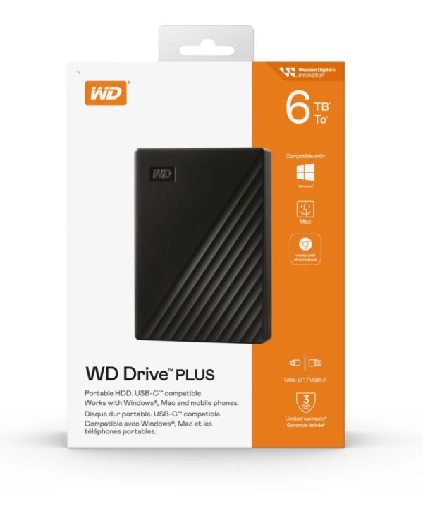 Western Digital WD Drive Plus 6TB External HDD