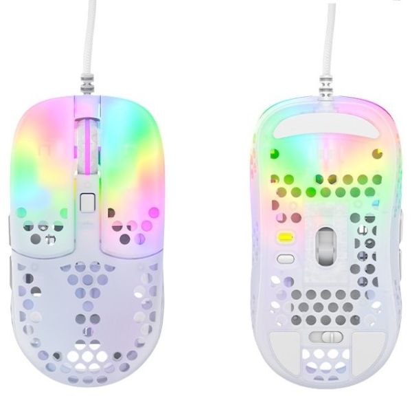 Mouse Xtrfy MZ1, USB-A, RGB, Білий