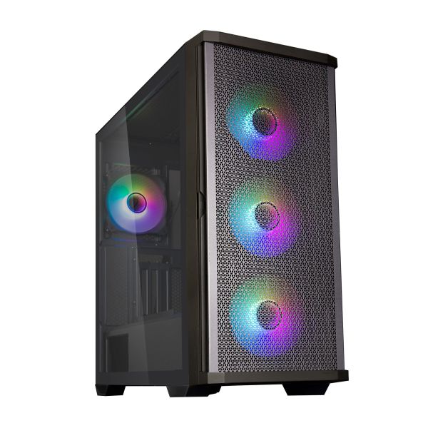 Zalman PC case Z10 Duo without PSU, 2xUSB3.0, 1xUSB Type-C, 3x140mm ARGB, 1x120mm ARGB, VGA 395mm, LCS ready, TG Side Panel, EATX, black