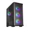 Zalman PC case Z10 Duo without PSU, 2xUSB3.0, 1xUSB Type-C, 3x140mm ARGB, 1x120mm ARGB, VGA 395mm, LCS ready, TG Side Panel, EATX, black