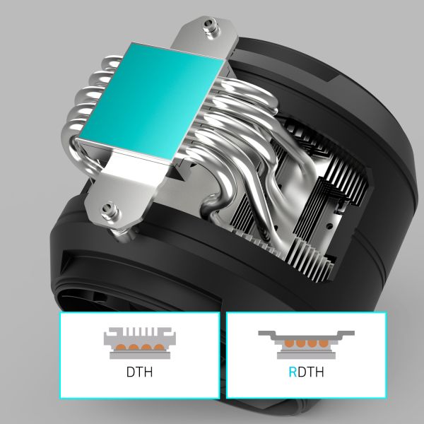 Zalman CPU cooler ZET5, ARGB LGA 1851, 1700, 1200, 115x, AM5, AM4,  4pin PWM, 3pin+5VARGB, TDP200W, black